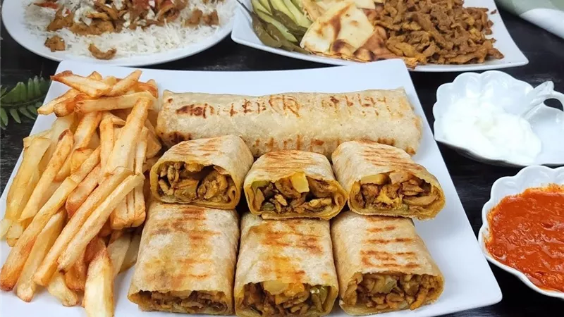 الشاورما بالطريقة العربية في المنزل
