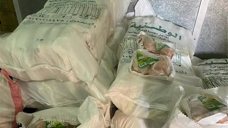 ضبط طن دواجن ومحطة مياه بدون رخصة مجهولة المصدر بجنوب سيناء
