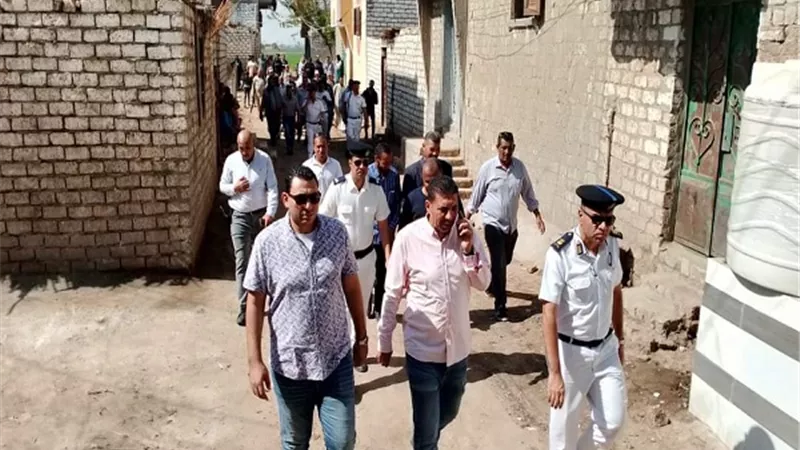 إزالة 133 حالة تعدٍ على الأراضى الزراعية وأملاك الدولة بالمنيا