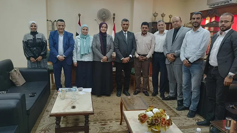 تربية بني سويف تستقبل فريق مدرسة المتفوقين 