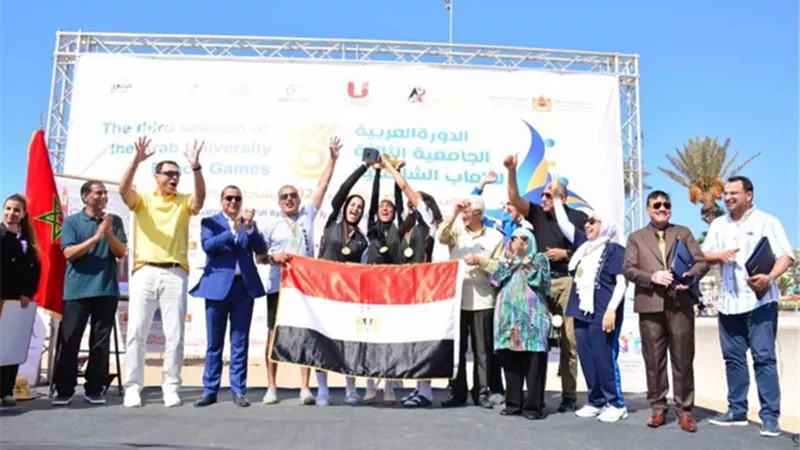 منتخب الطائرة يحصد ذهبية البطولة العربية للألعاب الشاطئية