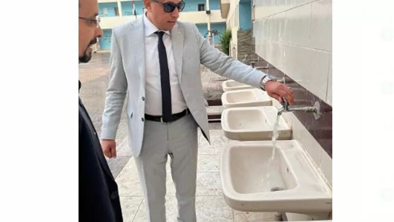 عطيه استمرارًا لمتابعاته الميدانية، في زيارة لإدارة العجوزة