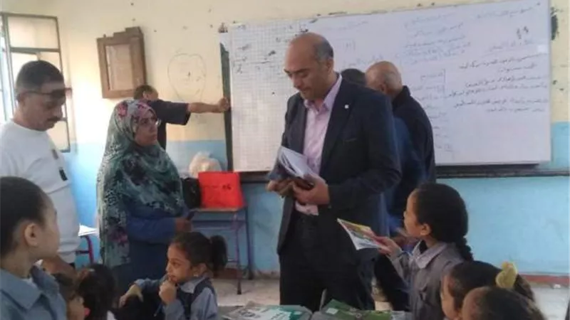 مدير إدارة المنيا التعليمية يتفقد عددا من مدارس المرحلة الابتدائة