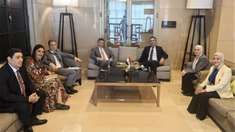 وزيرا الزراعة والتموين يجتمعان مع وفد برنامج الأغذية العالمي