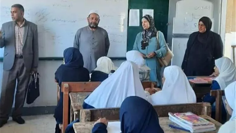 استمرار القوافل التعليمية لمتابعة معاهد منطقة السويس الأزهرية