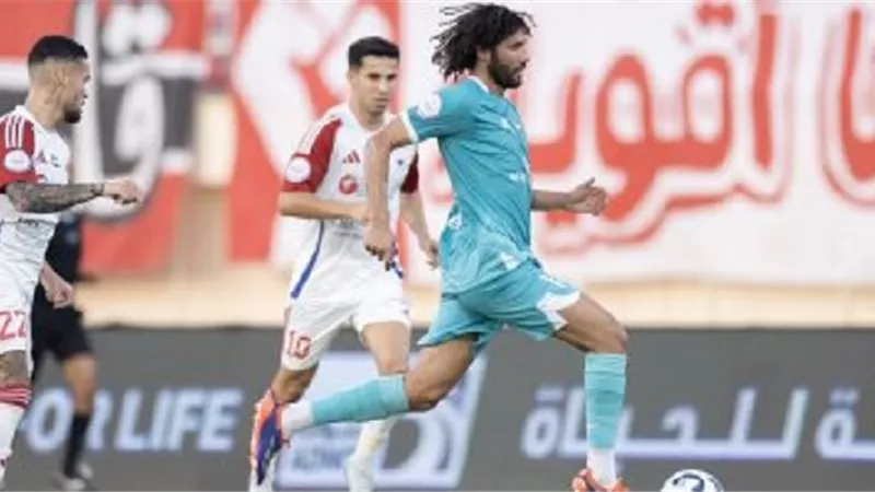 الننى يشارك فى تعادل مثير بين الجزيرة والوصل بالدورى الإماراتى