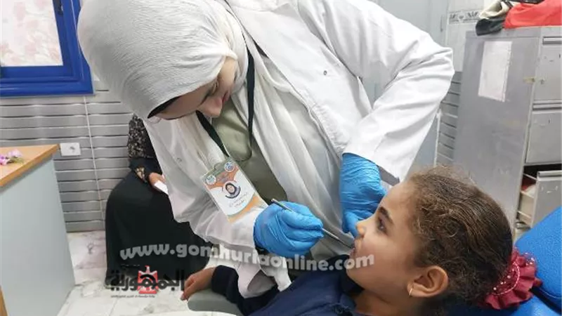علاج ١٠٠٨ مواطنين بالمجان في قافلة طبية بدمياط