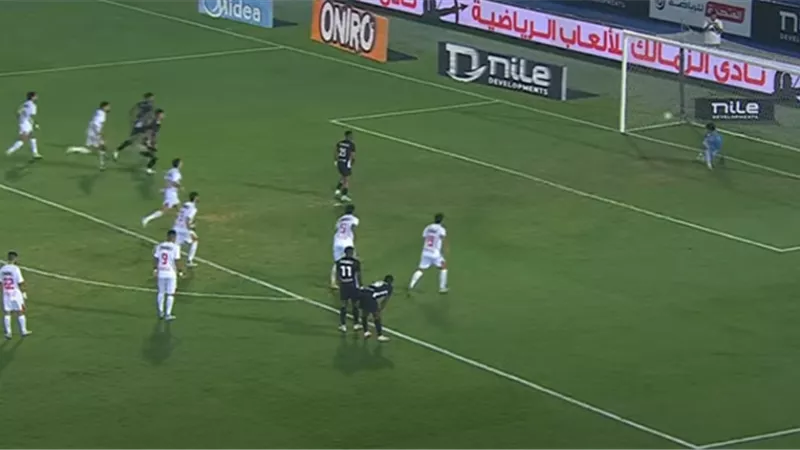 محمد هلال يدرك التعادل للبنك الاهلي امام الزمالك