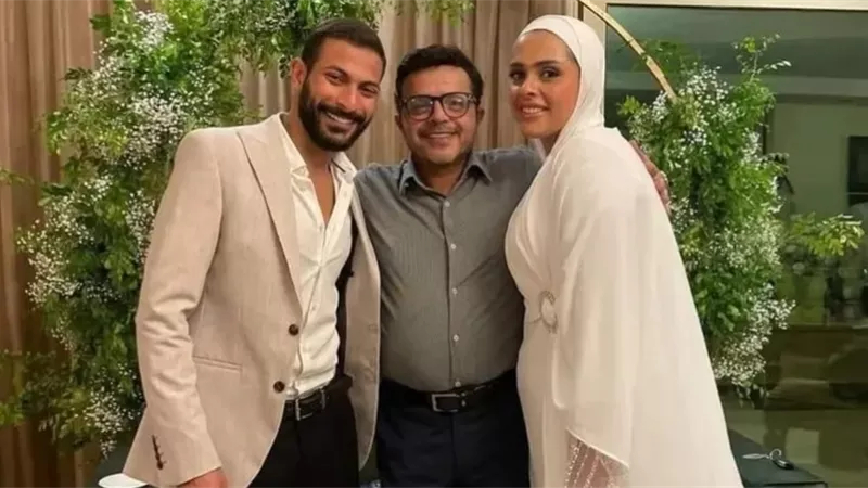 محمد هنيدي يحتفل بخطوبة ابنته فريدة