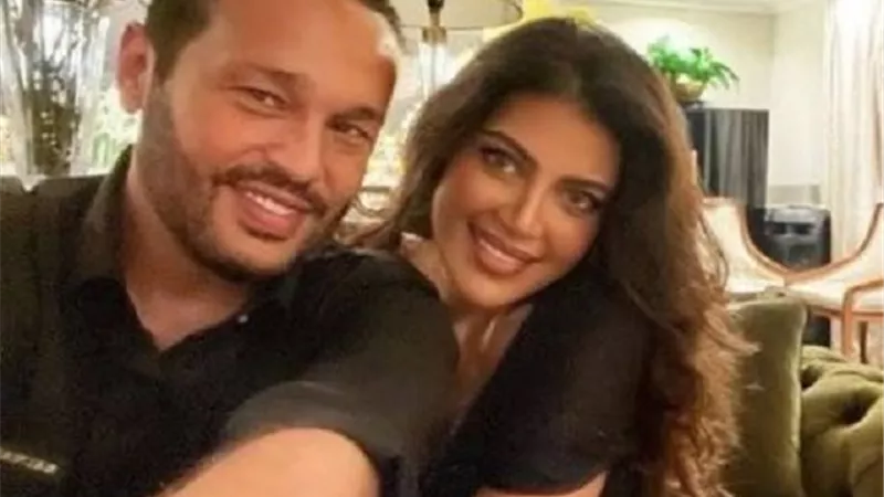 ريهام حجاج تتغزل في زوجها 