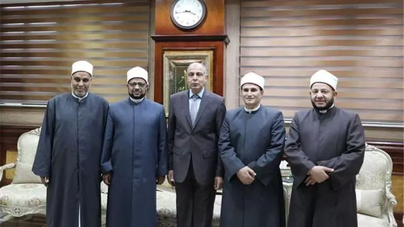 محافظ المنيا يستقبل الأمين العام لمجمع البحوث الإسلامية