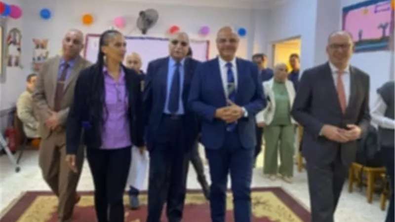 محافظ القليوبية يستقبل وفد اعضاء السفارة الالمانية والإتحاد الأوربي ومنظمة giz