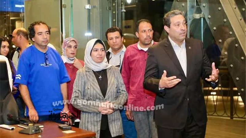 الشهابى يتفقد ندوات كلية الميديا جامعة كوفنترى بالكوبرى التاريخى