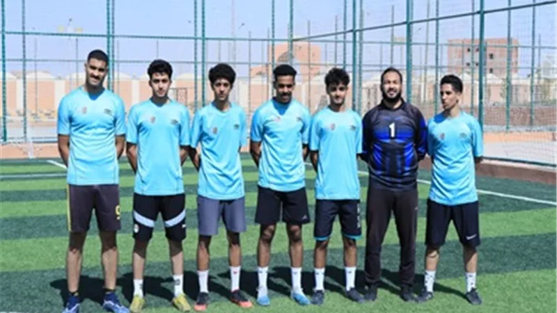 إنطلاق دورى كرة القدم الخماسية بجامعة طيبة التكنولوجية بالأقصر