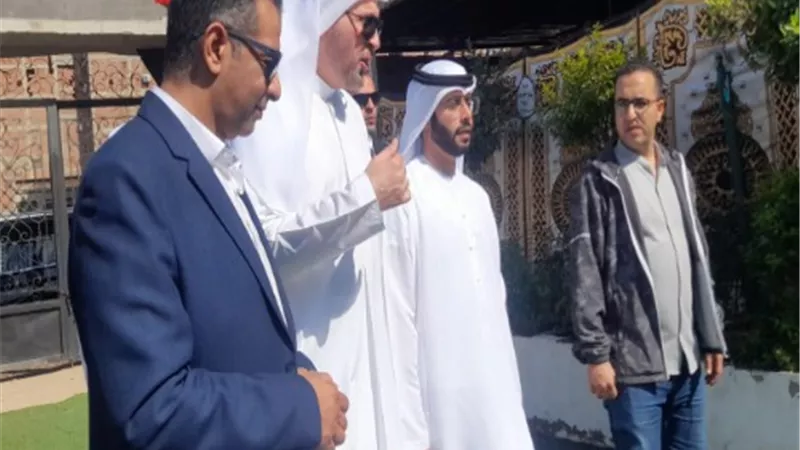 الوفد الاماراتى بمؤسسة زايد العليا يواصل تفقد مراكز التخاطب بالقليوبية