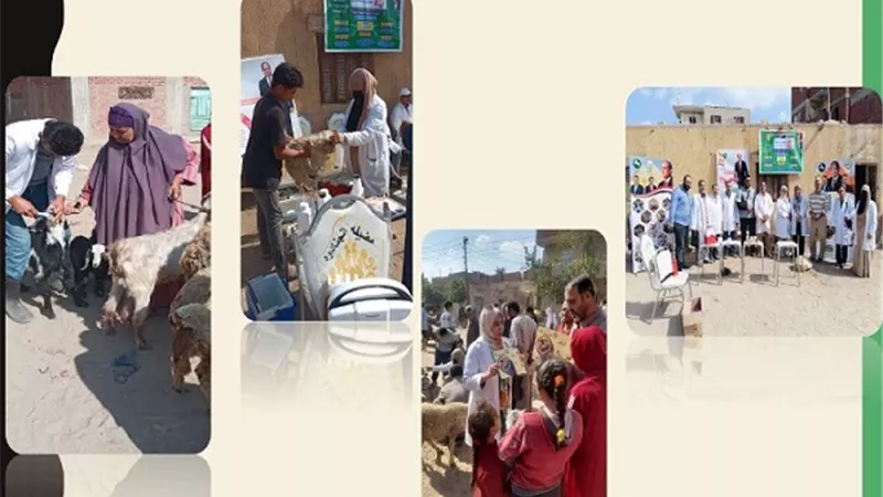 قافلة بيطرية مجانية لقرية الجنادوة بمدينة القرين