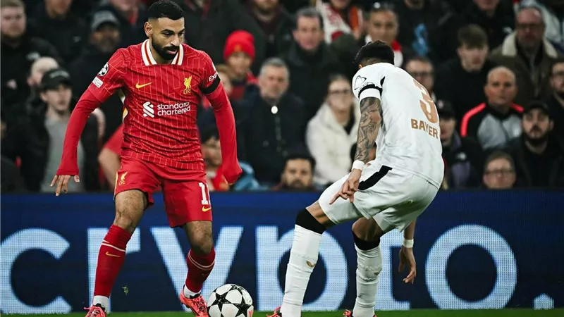ماذا قدم صلاح في مباراة ليفربول وباير ليفركوزن بدوري أبطال أوروبا