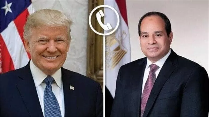 ترامب يؤكد لـ الرئيس السيسي اعتزازه بعلاقات الشراكة الاستراتيجية التي تجمع البلدين