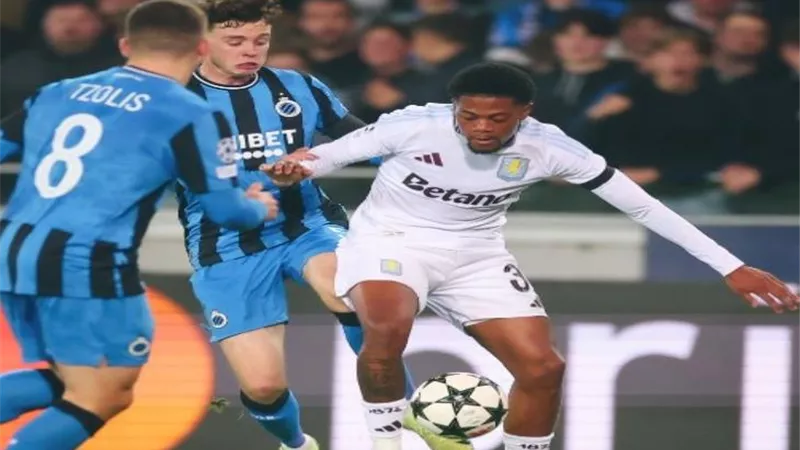 أستون فيلا يتلقى هزيمته الأولى فى دورى الأبطال أمام كلوب بروج
