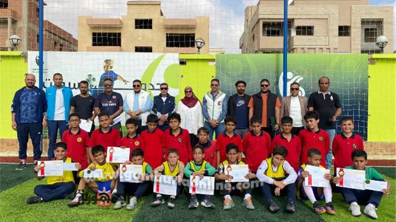إنطلاق دورى المدارس لكرة القدم بإدارة السادات التعليمية
