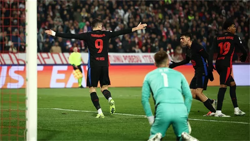 برشلونة يكتسح النجم الأحمر بخماسية فى دورى أبطال أوروبا