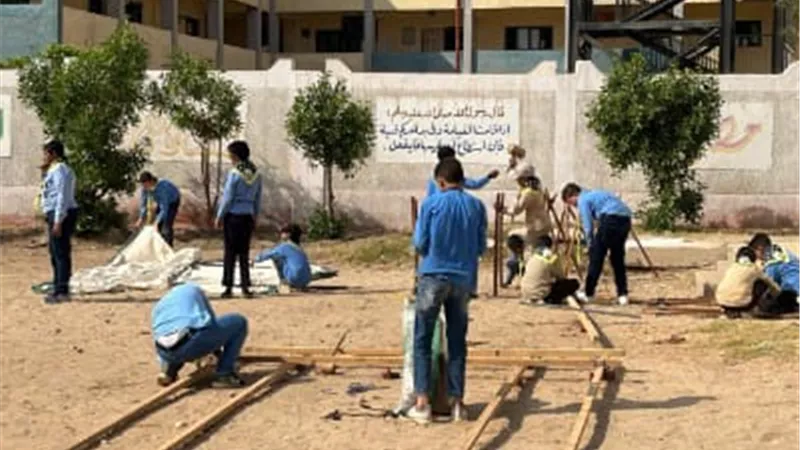 انطلاق فعاليات التقييم الجمهورى للفرق الكشفية بمدارس القليوبية