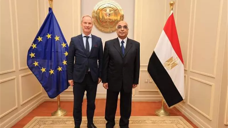 وزير العدل يستقبل ممثل الاتحاد الأوروبي لحقوق الإنسان
