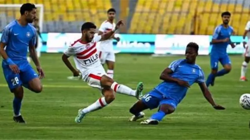 الزمالك يتقدم علي سموحة بهدف منسي فى الشوط الاول.. فيديو