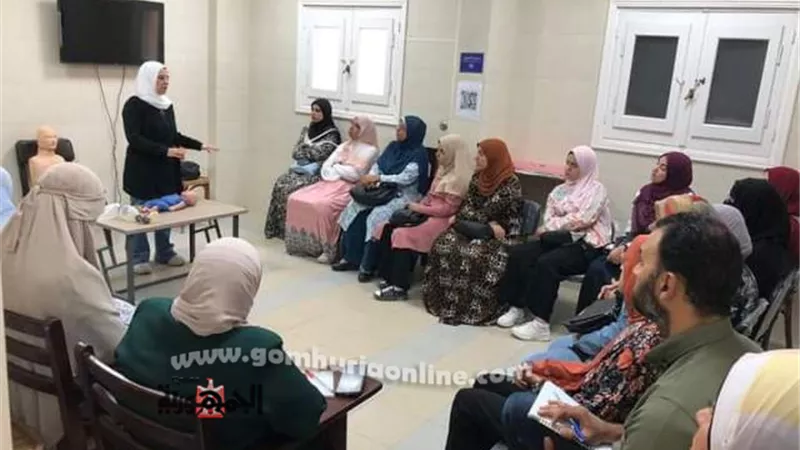 تدريب العاملين بصحة دمياط علي الإنعاش القلبي الرئوي