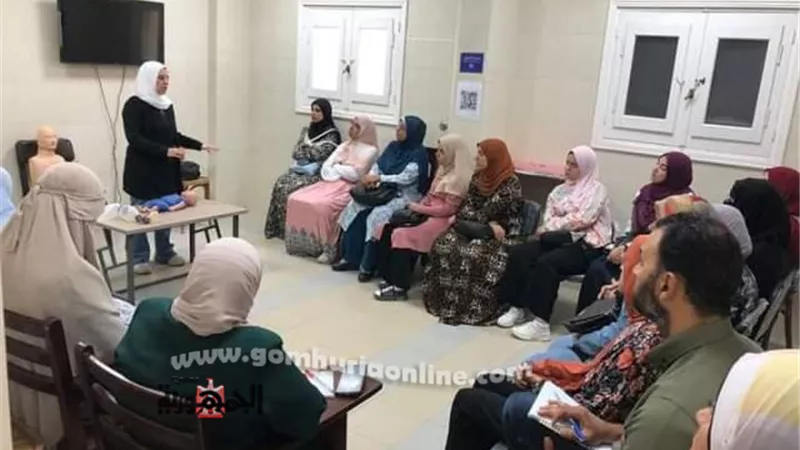 تدريب العاملين بصحة دمياط علي الإنعاش القلبي الرئوي