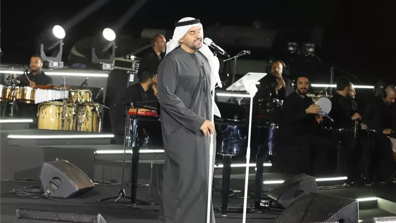 الجسمي يتألق بحفل عالمي فى الأهرامات ويشعل الأجواء بـ
