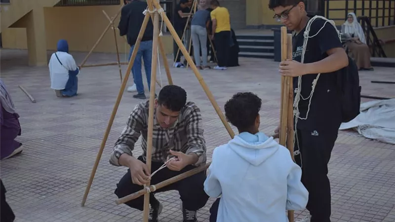 الشباب والرياضة تنفذ معسكر صقل المهارات لجوالة جامعة العريش