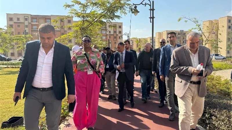 أسباب زيارة وفود الدول المشاركة فى المنتدى الحضرى بحدائق العاصمة صور
