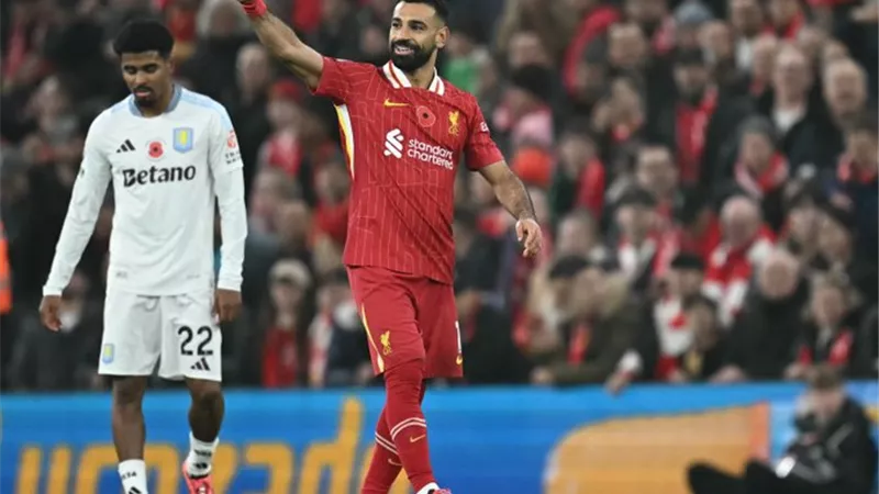 ترتيب هدافي الدوري الإنجليزي بعد هدف محمد صلاح أمام أستون فيلا