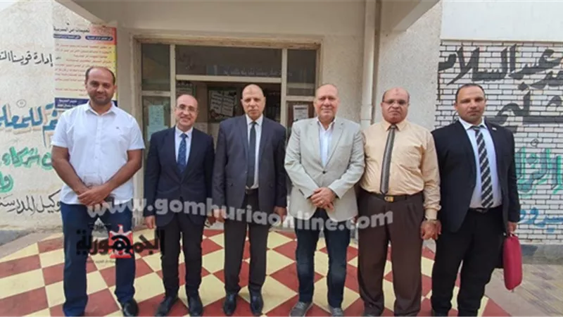 محمد صلاح يتفقد مدارس قويسنا وشبين الكوم محافظة المنوفية