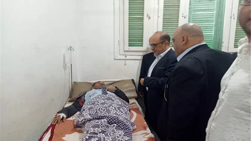 الاطمئنان على مصابي حادث طلاب الفرافرة بالوادى الجديد