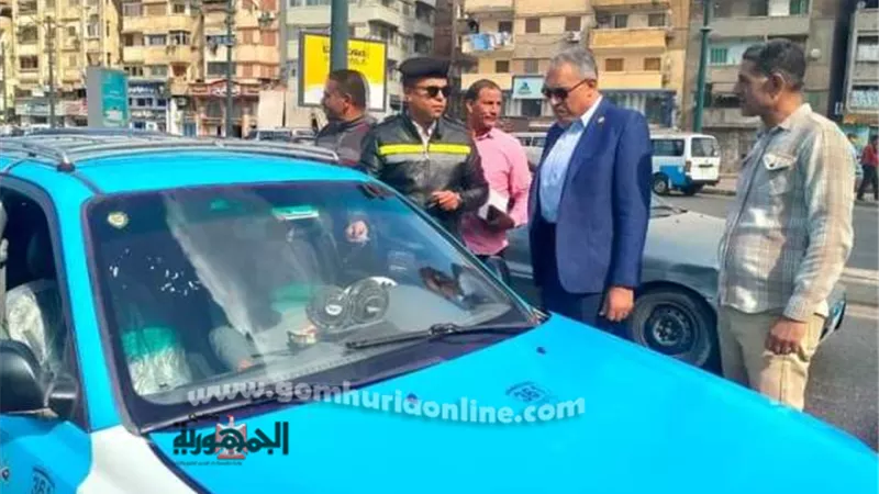 حملات على التاكسي والأجرة بدمياط للتأكد من الإلتزام بالتعريفة
