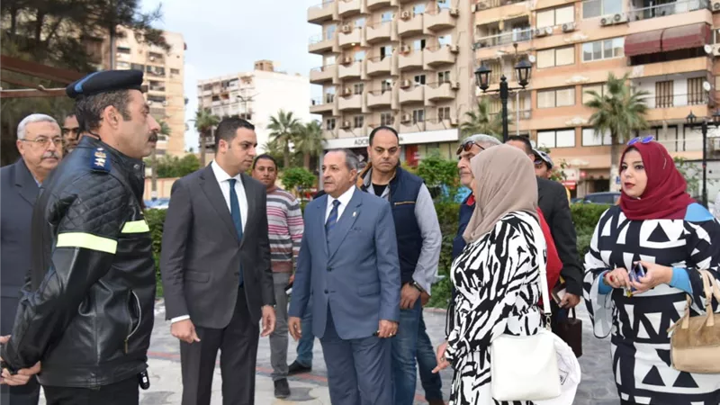 حبشى :الانتهاء من تطوير ممشى ديليسبس ببورسعيد وحديقة الأمل قريبا