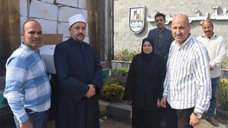 تسليم 2 طن لحوم مقدمة من الأوقاف لبنى سويف