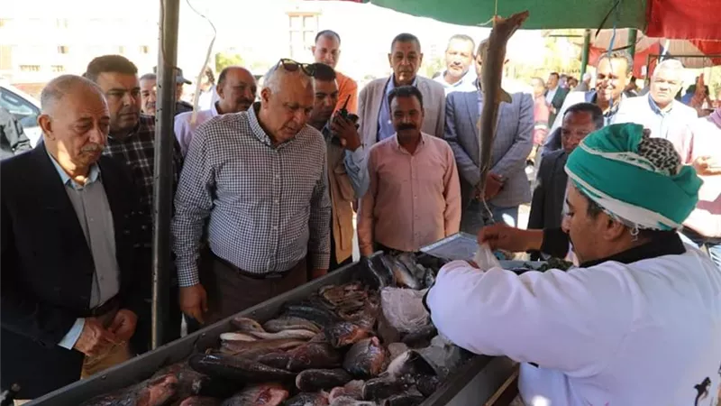 محافظ الوادي الجديد يتفقّد مبادرات بيع السلع الغذائية