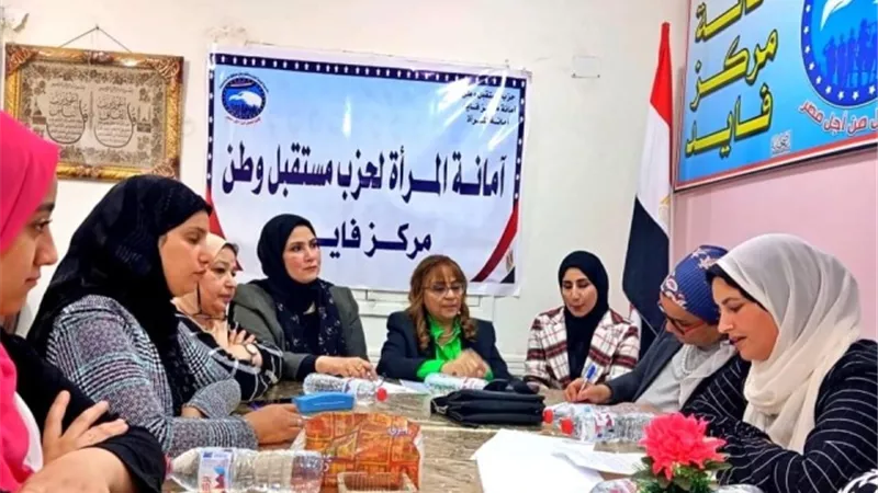 مايبل مكرم : معرض خيرى للملابس تنظمةالمرأة بمستقبل وطن بفايد