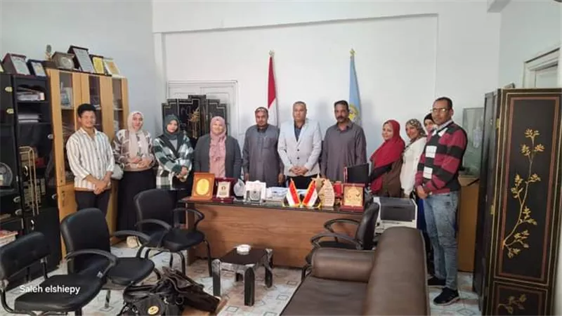 مديرعام الشباب والرياضة بمطروح يستقبل أعضاءرواد المحافظات الحدود