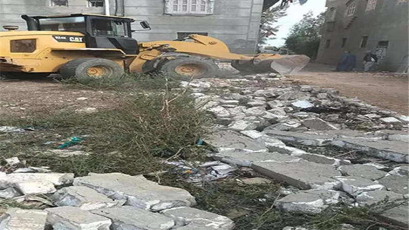 ازالة 17 تعديا ب 4 مراكز بالبحيرة