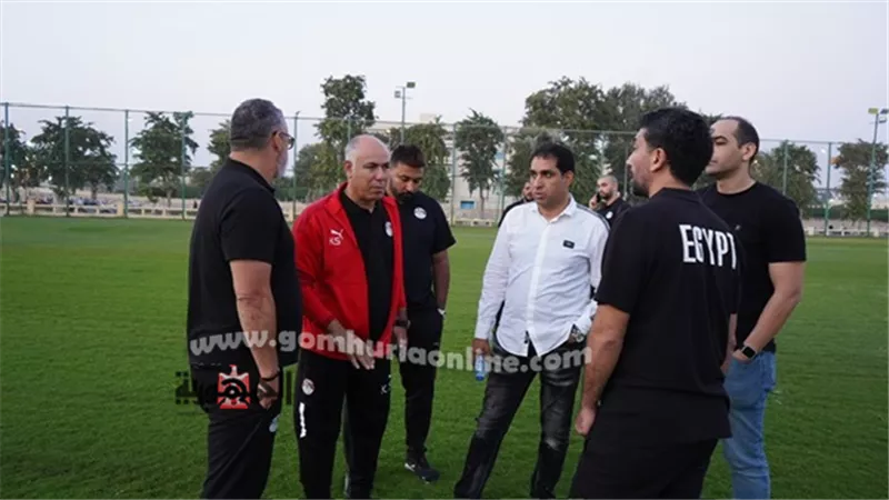 اللجنة المنطمة تتابع بروفةافتتاح تصفيات شمال أفريقيا بالاسماعيلية