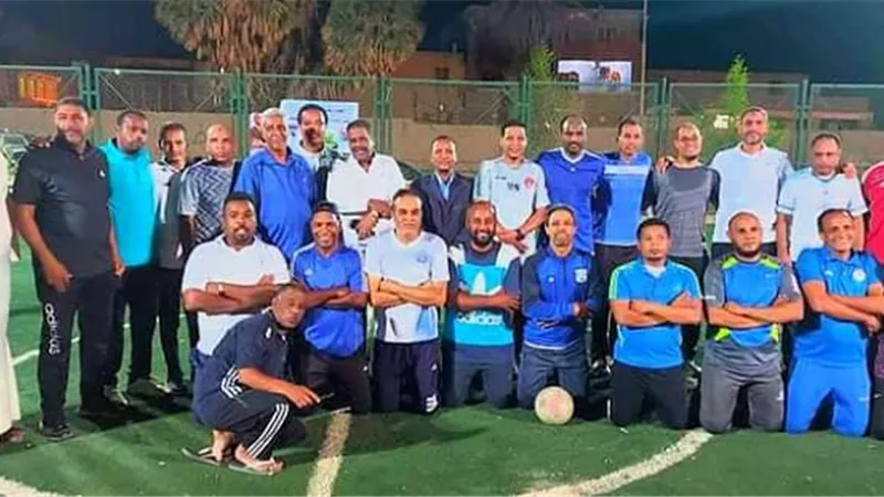 فى دورى القسم الرابع باسوان فريق الهلال يلعب السد