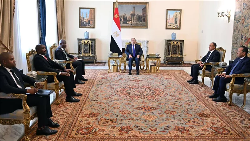 الرئيس يستقبل وزير العلاقات الدولية والتعاون الدولي بجنوب أفريقيا