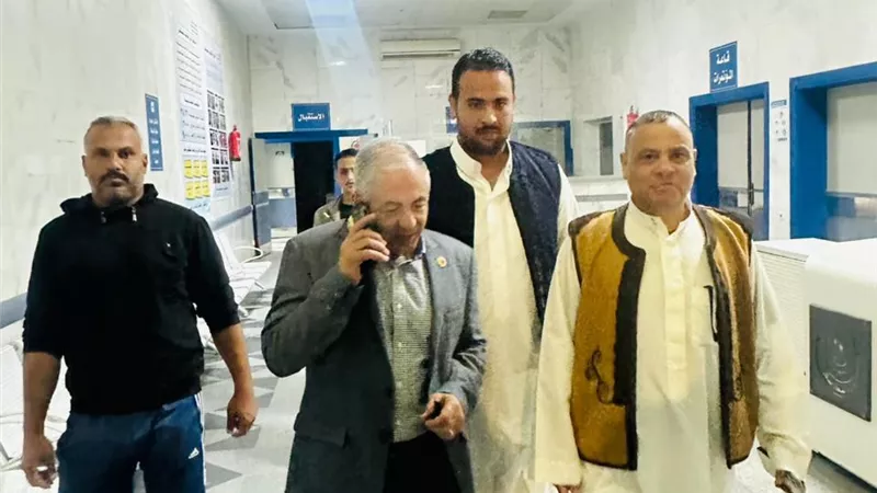 نائب اول رئيس حزب حماة الوطن يتفقد مستشفى الضبعة المركزي بمطروح