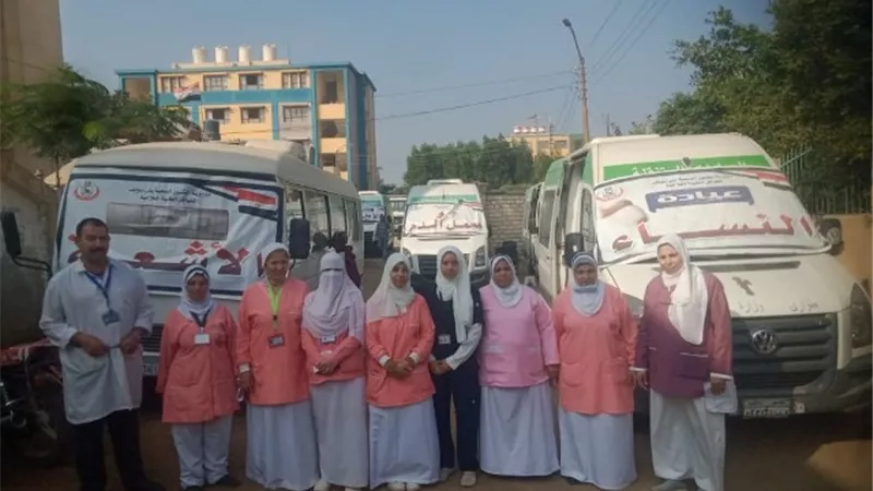 الفحص والعلاج لـ١٤٥١مريضا بقرية قاى باهناسيا