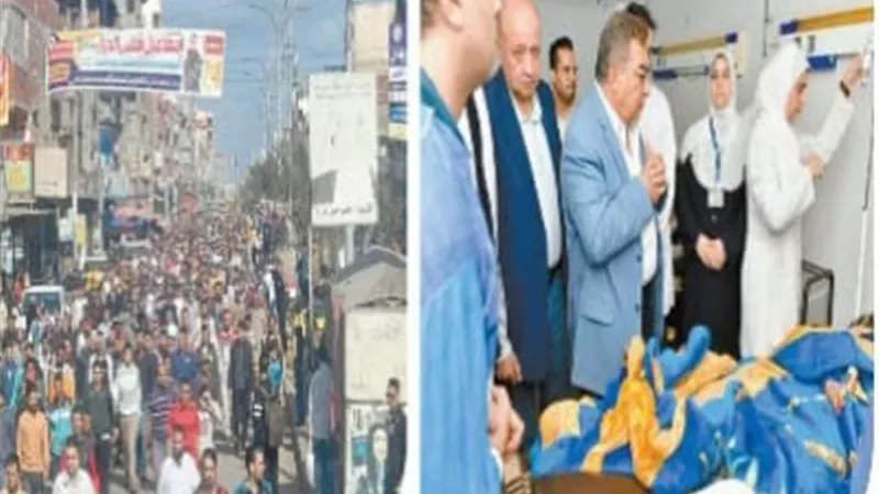 مدينة المطرية اتشحت بالسواد.. وأهالي الضحايا في حالة حزن علي فقدا