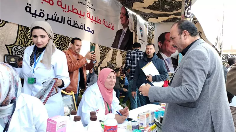 مستقبل وطن الشرقيةينظم قافلة بيطرية مجانيةبقرية 